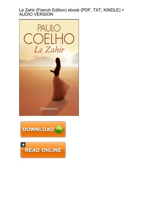 The Zahir Paulo Coelho Epub