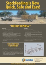 The Hay Express 2Tn Trailer and Ute mounted single bail