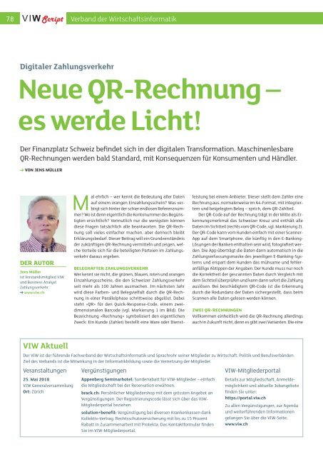 Neue QR-Rechnung - es werde Licht!