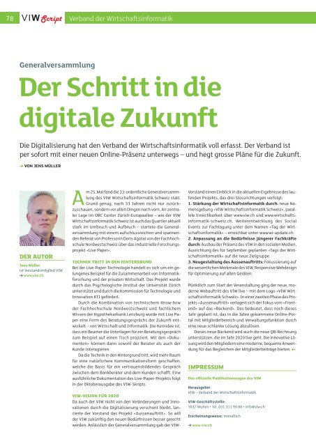 Der Schritt in die digitale Zukunf