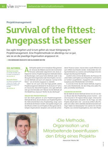 Survival of the fittest: Angepasst ist beser