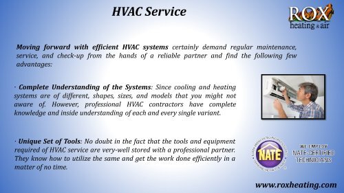 Let the HVAC Systems be Fixed in No Time