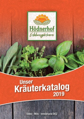 Hödnerhof Kräuterkatalog 2019