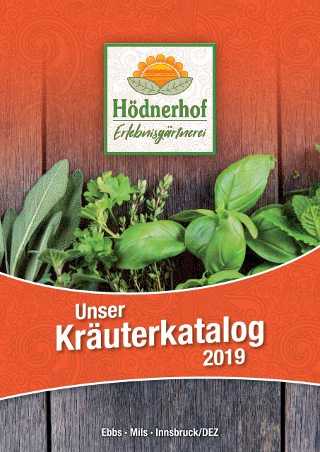 Hödnerhof Kräuterkatalog 2019