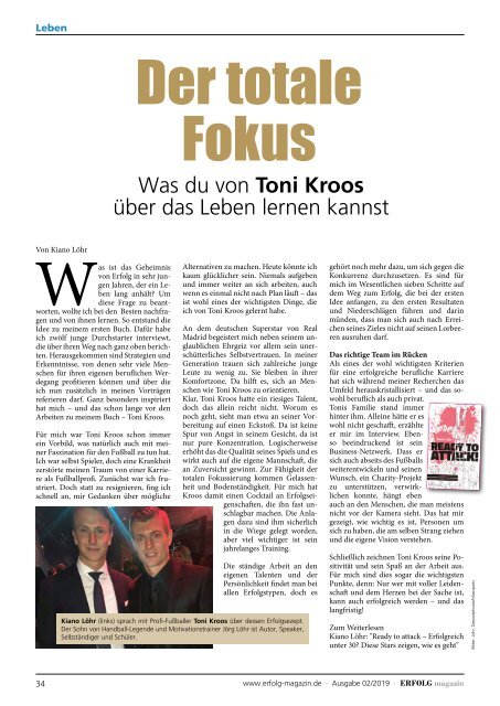 Erfolg Magazin, Ausgabe 2-2019