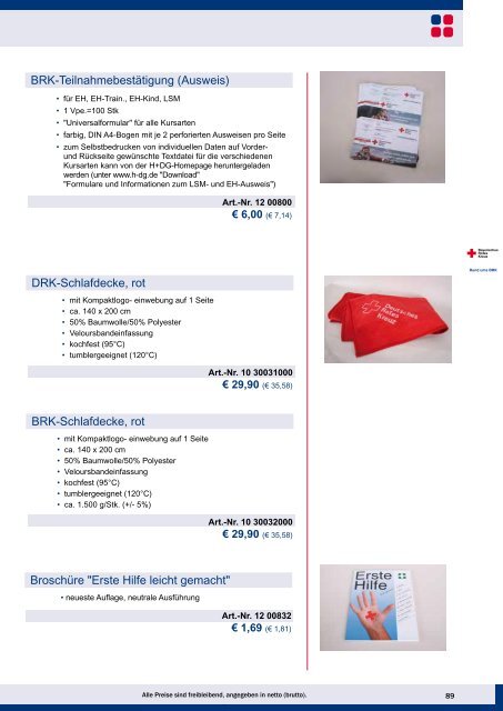 Lieferverzeichnis 2012/2013 - H+DG