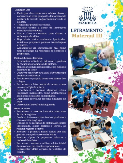 Yearbook Colégio Marista Diocesano - Maternal III