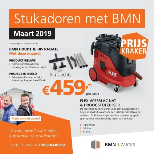 BMN Wijcks krant - stukadoren met BMN Wijcks > doen we. Uitgave maart 2019