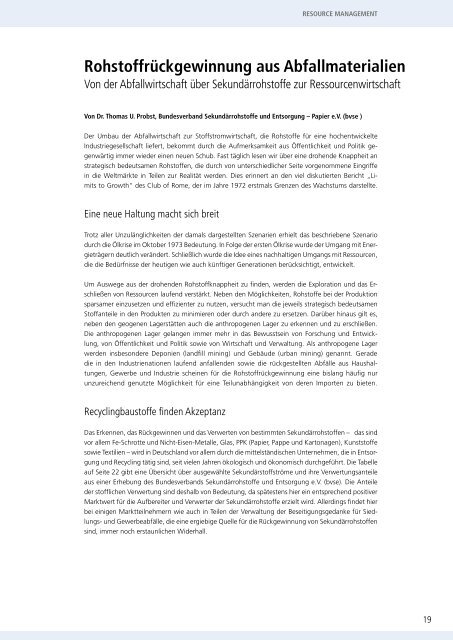 B.A.U.M.-Jahrbuch 2011: Ressourcenmanagement