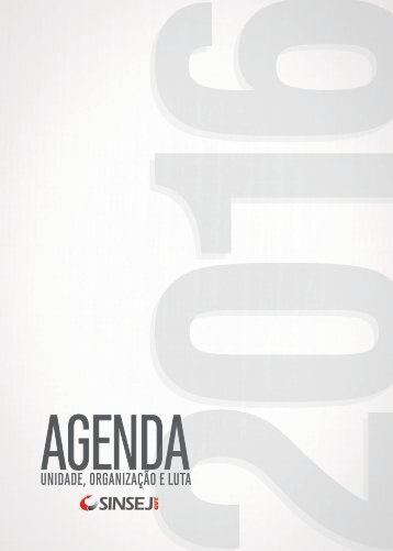 Agenda 2016 - Layout e diagramação.