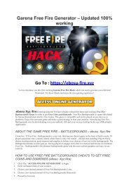 garena free fire hack - tool4u .vip/ff - 