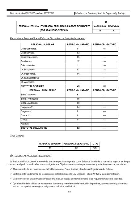 Ministerio de Gobierno, Justicia, Seguridad y Trabajo