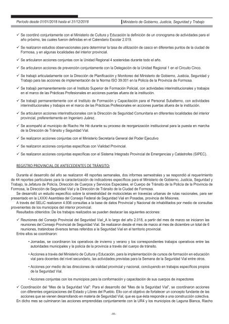 Ministerio de Gobierno, Justicia, Seguridad y Trabajo