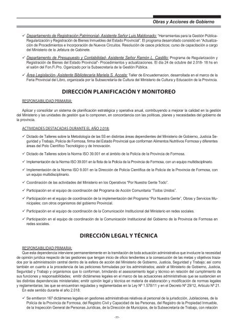 Ministerio de Gobierno, Justicia, Seguridad y Trabajo