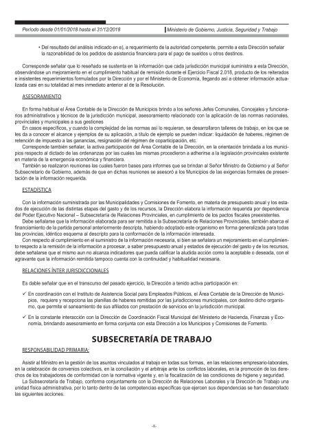 Ministerio de Gobierno, Justicia, Seguridad y Trabajo