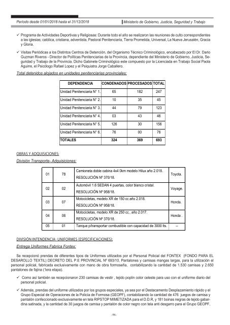 Ministerio de Gobierno, Justicia, Seguridad y Trabajo