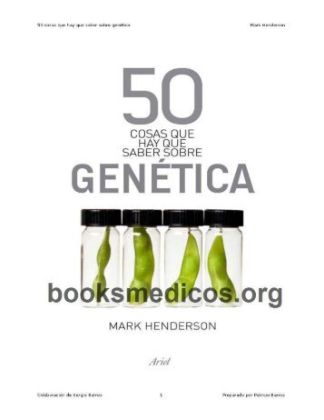 50 Cosas que hay que saber sobre genetica