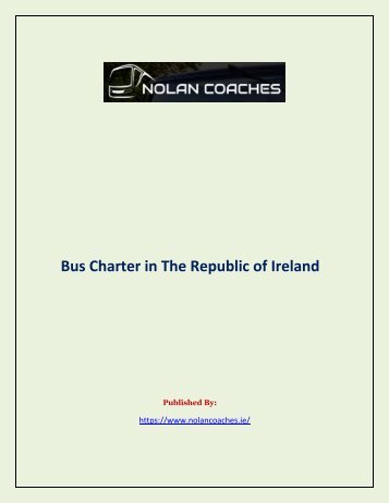 Bus Charter in The Republic of Ireland
