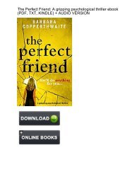 (TRUTHFUL) Perfect Friend gripping psychological thriller ebook eBook PDF