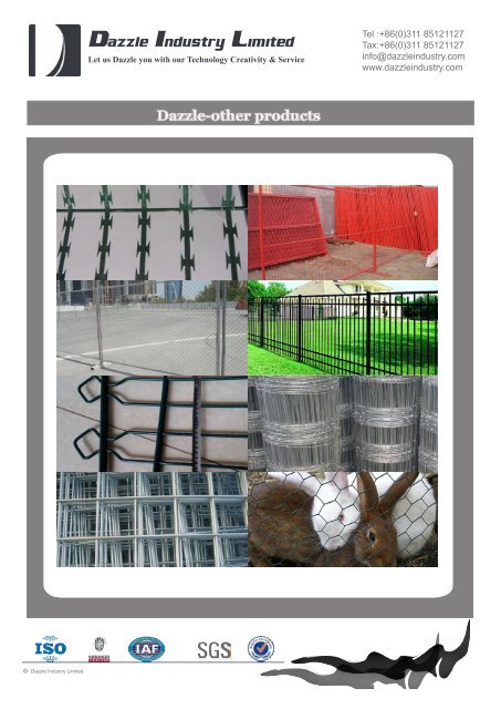 Dazzle industry limited Company catalogue