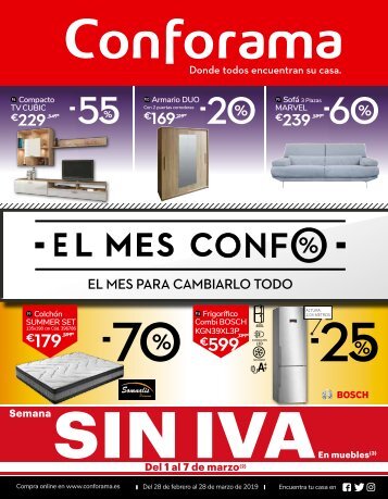 Conforama 28 febrero-28 marzo 2019
