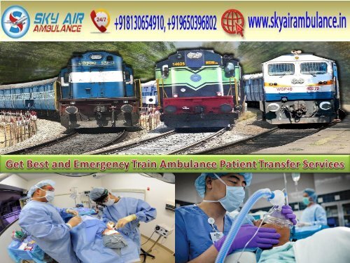 Get Best and Low Budget Sky Train Ambulance Service in Jamshedpur and Ranchi with ICU Facility