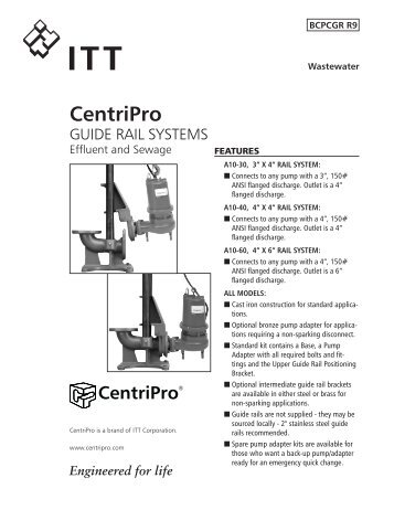 ITT CentriPro - Xylem - Applied Water Systems