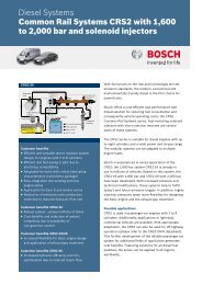 Common Rail Systems CRS2 with 1,600 to 2,000 bar and solenoid ...