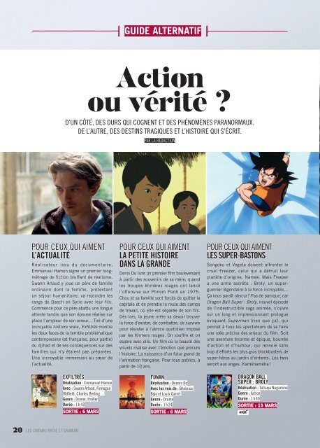 Les Cinémas Pathé Gaumont - Le mag - Mars 2019