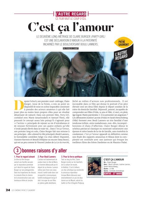 Les Cinémas Pathé Gaumont - Le mag - Mars 2019