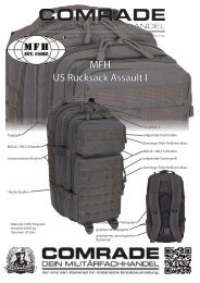 MFH US RUCKSACK ASSAULT I, URBAN GRAU