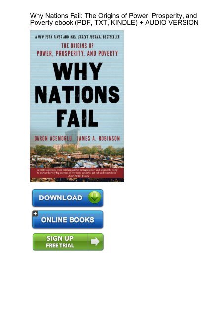 (EMPHASIZE) Download Why Nations Fail Origins Prosperity ebook eBook Mobi