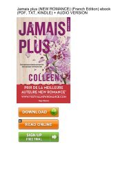 (GRACEFUL) Jamais plus NEW ROMANCE French ebook eBook PDF Download