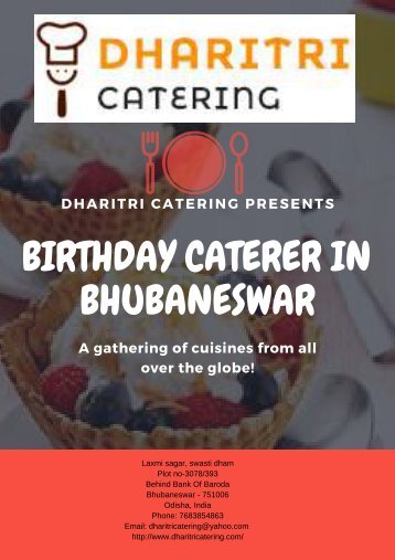 Birthday Caterer in Bhubaneswar