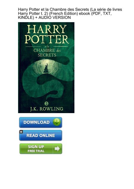 CENSORED) Potter Chambre Secrets livres French ebook eBook PDF Download