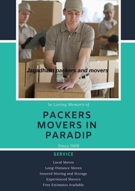 Packers Movers in Paradip