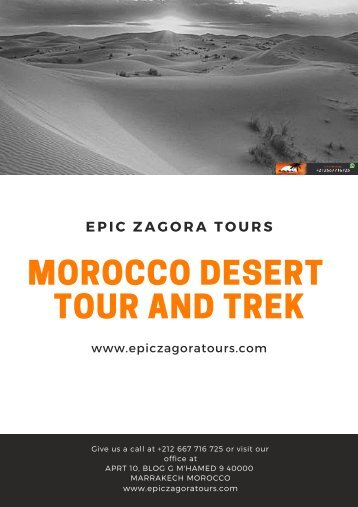 Morocco Desert Tour and Trek