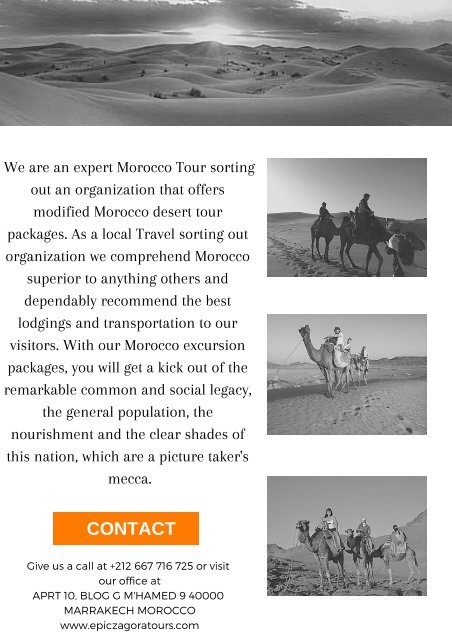 Morocco Desert Tour and Trek