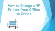 Change a HP Printer from Offline to Online