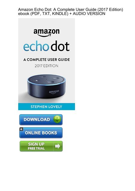 amazon echo dot pdf