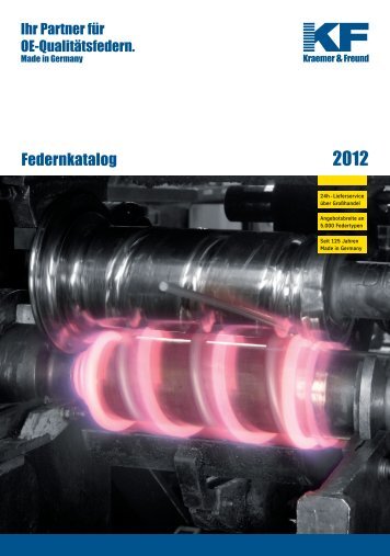 Federnkatalog 2012 - Kraemer & Freund