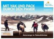 Mit Yak und Pack durch den Pamir