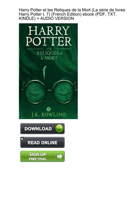 EMPHASIZE) Download Harry Potter Reliques livres French ebook eBook Mobi