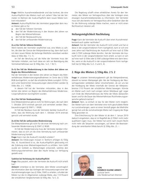 VNW-Magazin - Ausgabe 1/2019