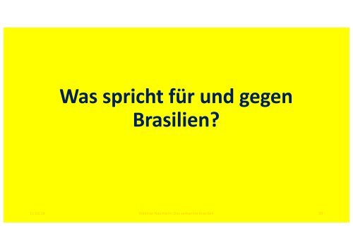 Das verkannte Brasilien - März 2019