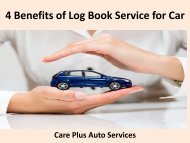 4 Benefits of Log Book Service for Car