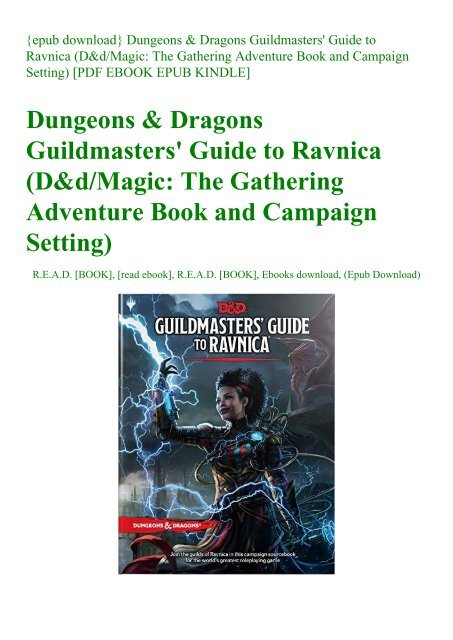 guildmasters-guide-to-ravnica guildmasters guide to ravnica pdf free download