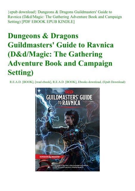 guildmasters guide to ravnica pdf free download