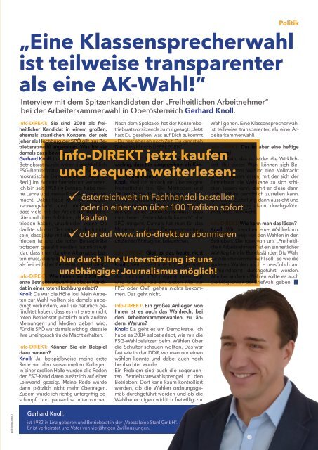 Magazin Info-DIREKT, Ausgabe 25