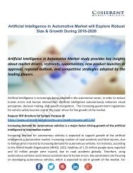 Artificial Intelligence in Automotive Market 